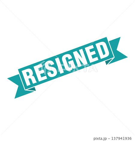 Resigned Letter Rubber Stamp Template Design Resigned Letter Rubber Stamp Template Design 137941936