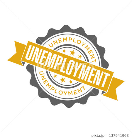 Unemployment Letter Rubber Stamp Template Design 137941968