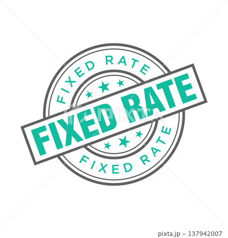 Fixed Rate Letter Rubber Stamp Template Design Fixed Rate Letter Rubber Stamp Template Design 137942007