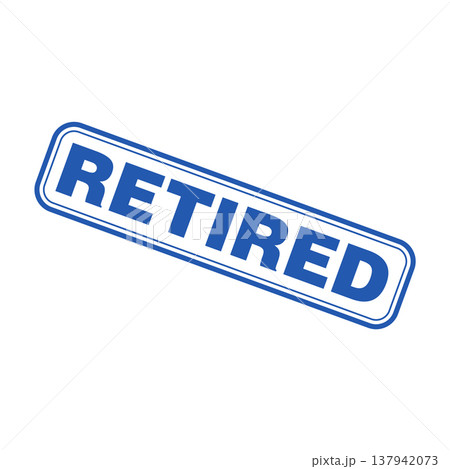 Retired Letter Rubber Stamp Template Design Retired Letter Rubber Stamp Template Design 137942073