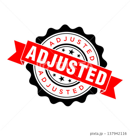 Adjusted Letter Rubber Stamp Template Design Adjusted Letter Rubber Stamp Template Design 137942116