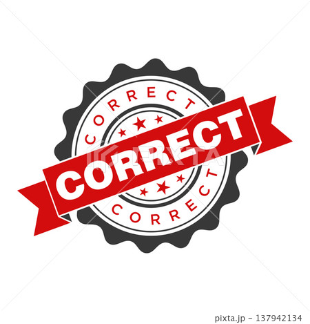 Correct Letter Rubber Stamp Template Design Correct Letter Rubber Stamp Template Design 137942134