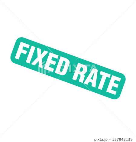 Fixed Rate Letter Rubber Stamp Template Design 137942135
