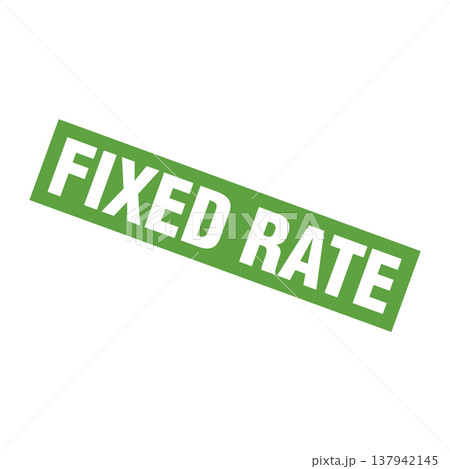 Fixed Rate Letter Rubber Stamp Template Design 137942145