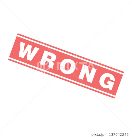 Wrong Letter Rubber Stamp Template Design Wrong Letter Rubber Stamp Template Design 137942245