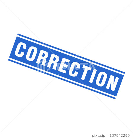 Correction Letter Rubber Stamp Template Design 137942299