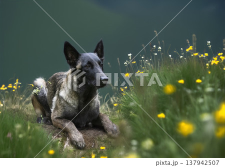 belgian shepherd in nature 137942507