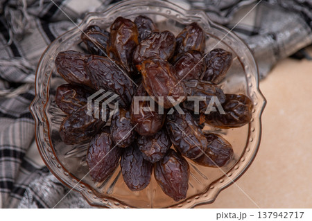 Dried dates. Sweet fruit food Dried dates. Sweet fruit food 137942717