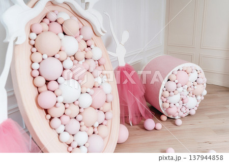Sophisticated Event Setup Utilizing Pastel Accents And Sleek Frames For Promotional Launches Sophisticated Event Setup Utilizing Pastel Accents And Sleek Frames For Promotional Launches 137944858