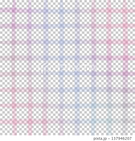 Pink Purple Gradient Plaid Gingham Madras Check Hand Drawn Background Pattern Overlay 137946207