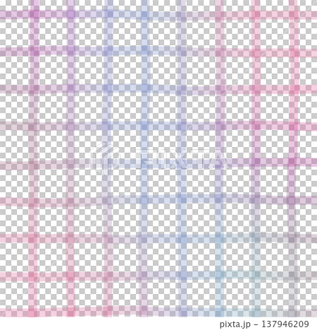 Pink Purple Gradient Plaid Gingham Madras Check Hand Drawn Background Pattern Overlay 137946209