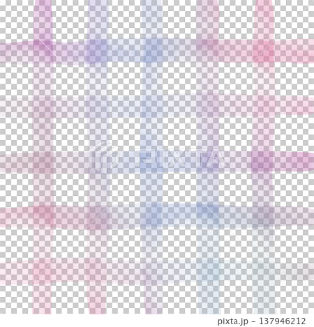 Pink Purple Gradient Plaid Gingham Madras Check Hand Drawn Background Pattern Overlay 137946212