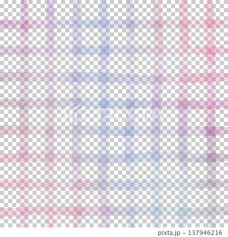 Pink Purple Gradient Plaid Gingham Madras Check Hand Drawn Background Pattern Overlay 137946216