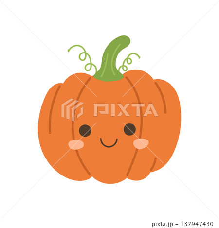 Pumpkin halloween isolated for vector illustration design and autumn food orange. Cute cartoon icon for nature thanksgiving pumpkin and celebration happy holiday. Pumpkin art farm for vector Pumpkin halloween isolated for vector illustration design and autumn food orange. Cute cartoon icon for nature thanksgiving pumpkin and celebration happy holiday. Pumpkin art farm for vector 137947430