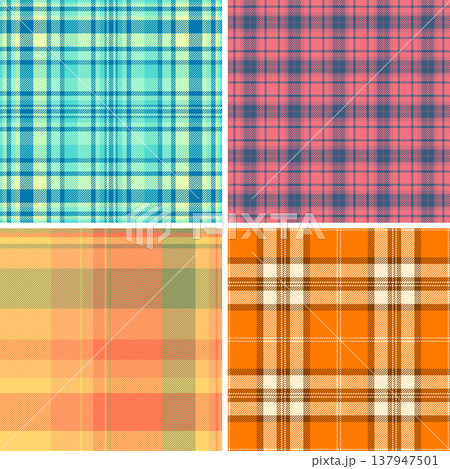 New Year plaid set built for social media visuals. Festive tartan backgrounds enhance posts and stories. Vector flexibility fits formats. New Year plaid set built for social media visuals. Festive tartan backgrounds enhance posts and stories. Vector flexibility fits formats. 137947501
