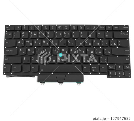 laptop keyboard, laptop spare part, isolated on white background 137947683