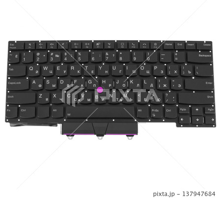 laptop keyboard, laptop spare part, isolated on white background laptop keyboard, laptop spare part, isolated on white background 137947684