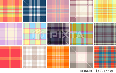 Decorative plaid pattern pack for Thanksgiving crafts. Suitable for cutting machines and DIY projects. Vector accuracy saves time. 137947756