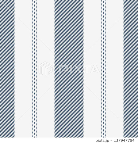 Kexual fabric stripe lines, nostalgia vector textile background. Todern pattern seamless vertical texture in white and cyan colors. 137947784