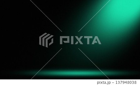 Teal Spotlight Glow 137948038