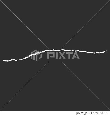 Ragged white edge, white torn piece of paper, on a dark isolated background. Ragged white edge, white torn piece of paper, on a dark isolated background. 137948160