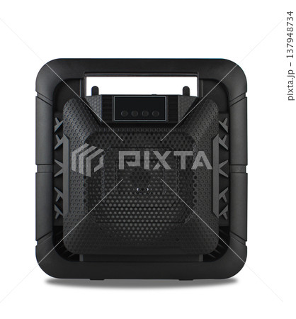 acoustic system, acoustic speakers, on a white background acoustic system, acoustic speakers, on a white background 137948734