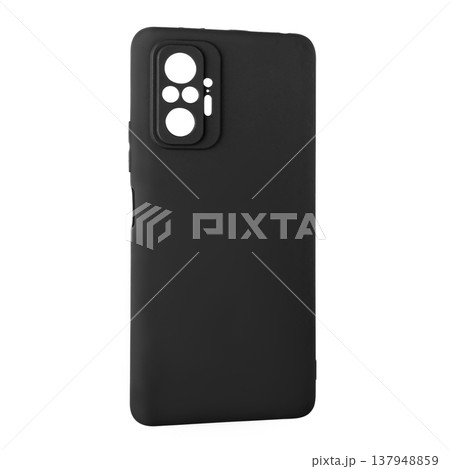 silicone phone case, phone accessory, on a white background 137948859