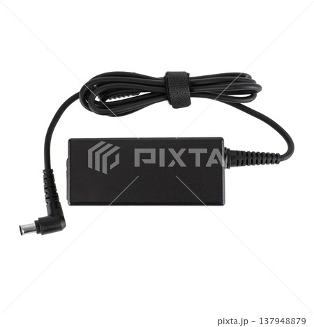 laptop power adapter, power supply, laptop accessory, on a white background laptop power adapter, power supply, laptop accessory, on a white background 137948879