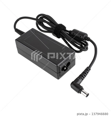 laptop power adapter, power supply, laptop accessory, on a white background 137948880