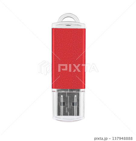 USB flash drive, flash memory, on a white background 137948888