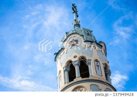 The Church of Saint Elizabeth commonly known as Blue Church is a Hungarian-Secessionist  Catholic church 137949428