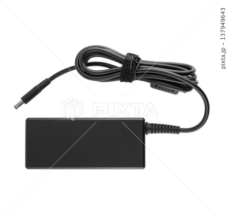 laptop power adapter, laptop accessory, on white background 137949643