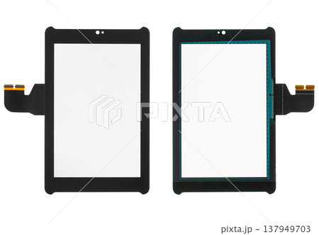 touchscreen for phone, spare part for phone, isolated on white background 137949703