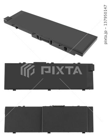 laptop battery, laptop spare part, isolated on white background laptop battery, laptop spare part, isolated on white background 137950147