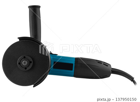 Angle grinder, power tool, on a white background in isolation 137950150
