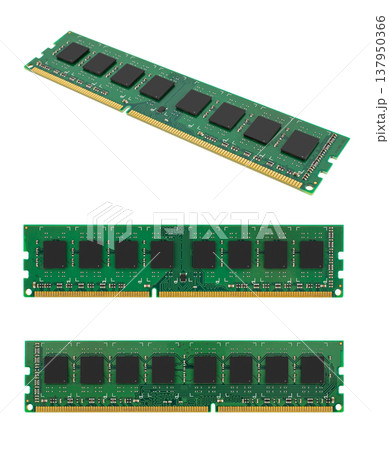 DDR3 RAM for computer, isolated on white background 137950366