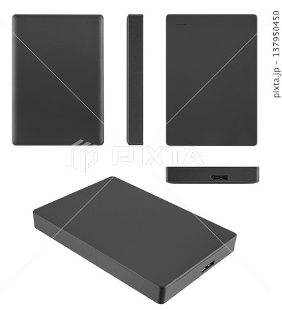 pocket, external drive, isolated on white background pocket, external drive, isolated on white background 137950450
