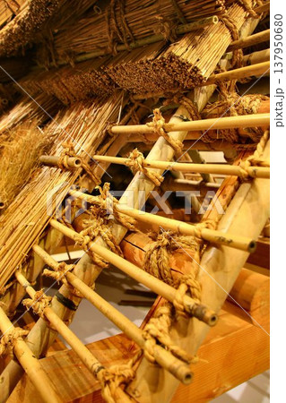 日本固有の木造建造物を受け継ぐための伝統技術『伝統建築工匠の技』の一つ… 【茅葺き屋根】 137950680
