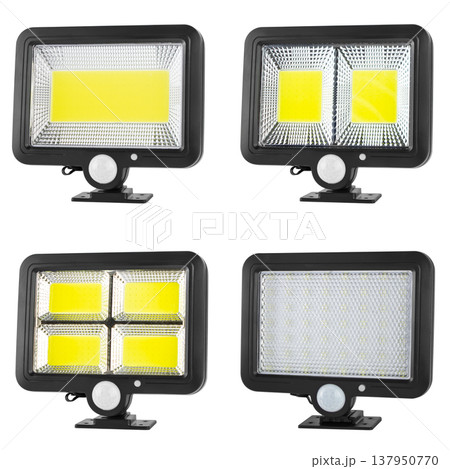 LED wall-mounted lantern, on white background in insulation LED wall-mounted lantern, on white background in insulation 137950770