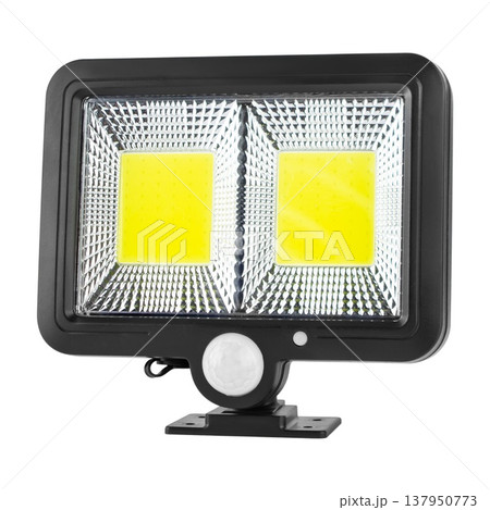 LED wall-mounted lantern, on white background in insulation 137950773