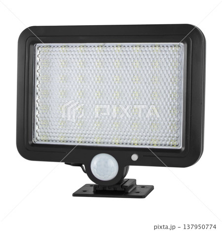 LED wall-mounted lantern, on white background in insulation 137950774