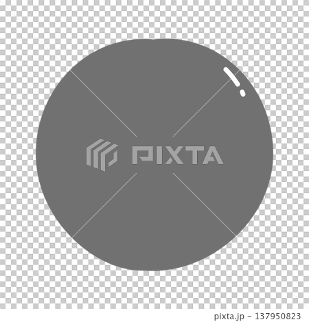 すもも・プラムのシンプルなフラットアイコン 白黒 137950823