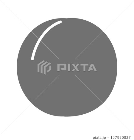 あんずのシンプルなフラットアイコン 白黒 137950827