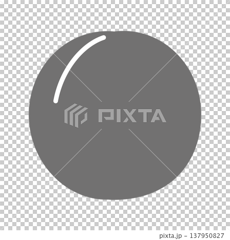 あんずのシンプルなフラットアイコン 白黒 137950827