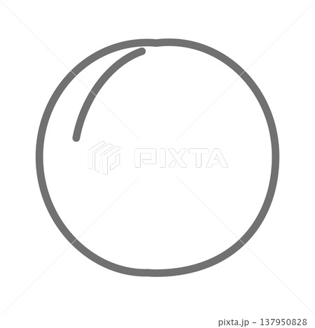 あんずのシンプルなラインアイコン 137950828