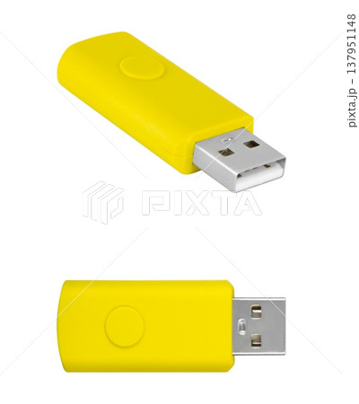 USB flash drive, external drive, on a white background USB flash drive, external drive, on a white background 137951148