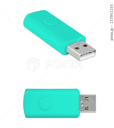 USB flash drive, external drive, on a white background USB flash drive, external drive, on a white background 137951155