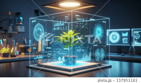 AIによる植物成長モニタリング 137951181