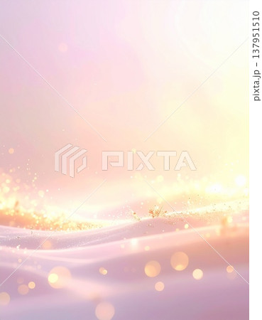 パステルとゴールドの光が流れるエレガントな抽象背景 パステルとゴールドの光が流れるエレガントな抽象背景 137951510