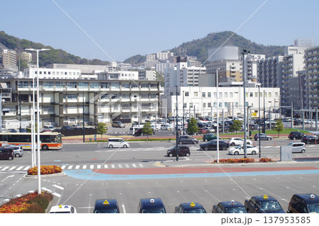 広島駅新幹線北口からの街並み 137953585